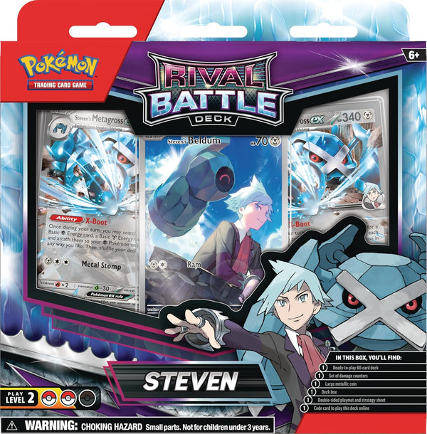 Pokemon Tcg: Rival Battle Deck - Steven - Ingles Pokémon Tcg Rival Battle Deck Steven